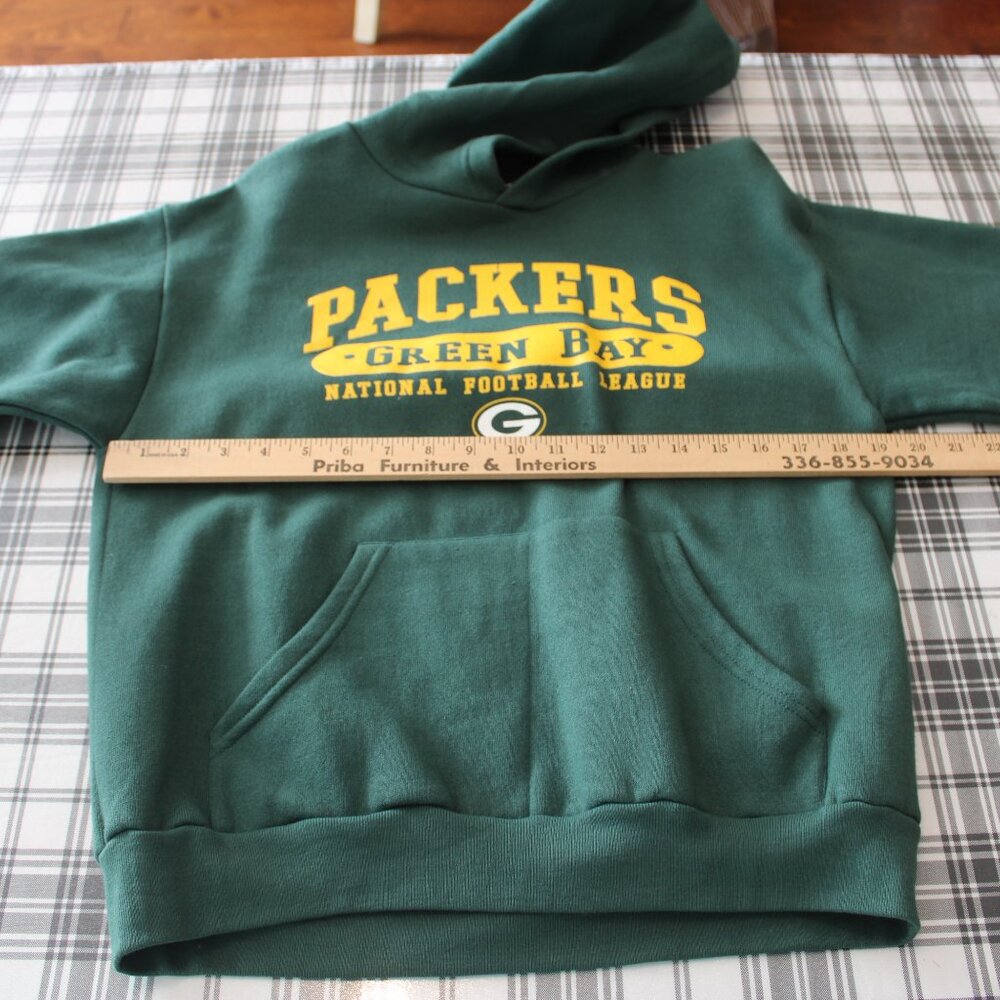 Green Packers Hoodie Youth Green Large New - Picture 4 of 8